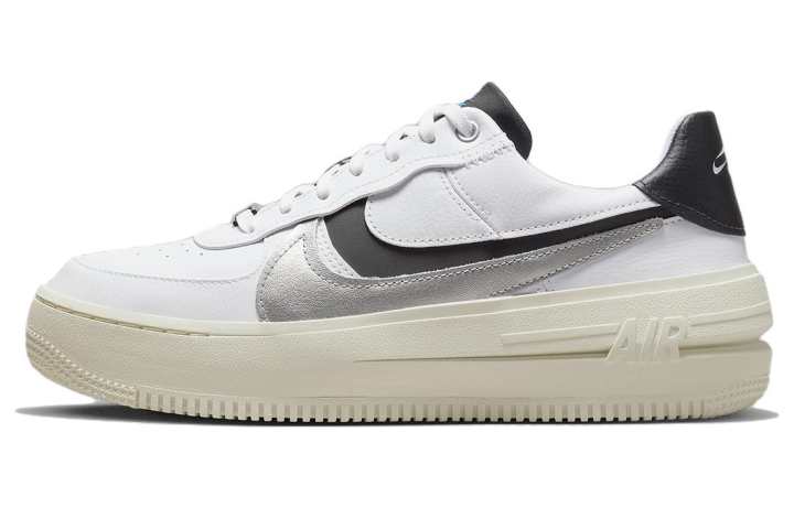 Nike Nike Air Force 1 PLT.AF.ORM White Metallic Silver Black Women's