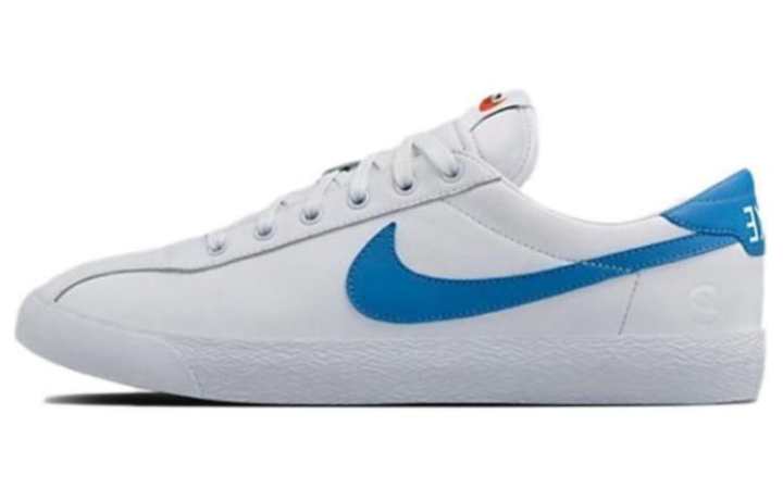 Nike Fragment Design x Nike Zoom Lauderdale Slip Resistant Cushioning Low top Skateboard Shoes Men's White Blue