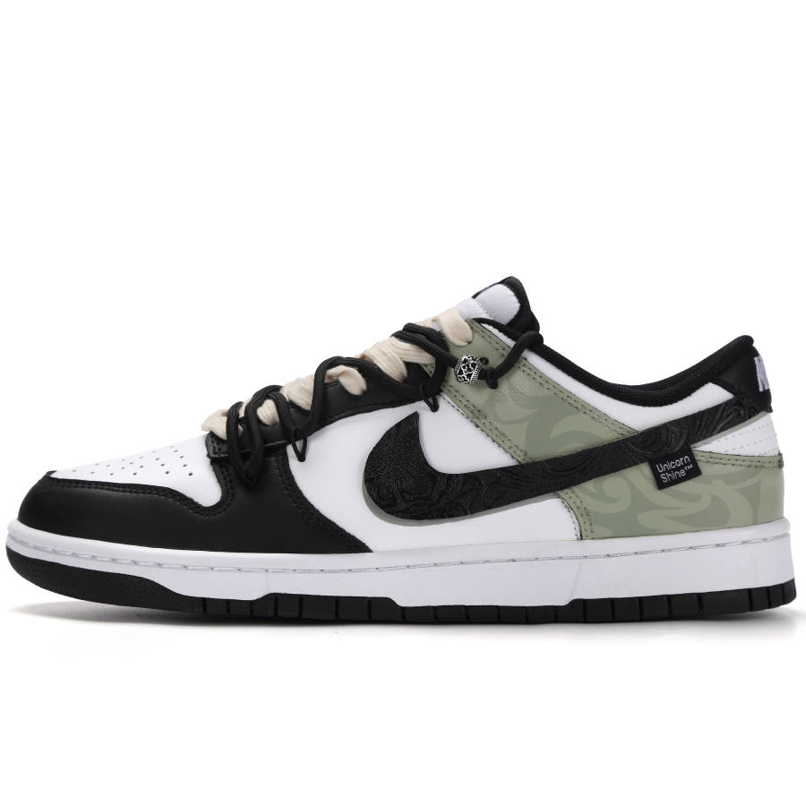Nike Nike Dunk Classic Of Mountains And Seas Cyan Bird Slip Resistant Abrasion Resistant Low top Skateboard Shoes Unisex