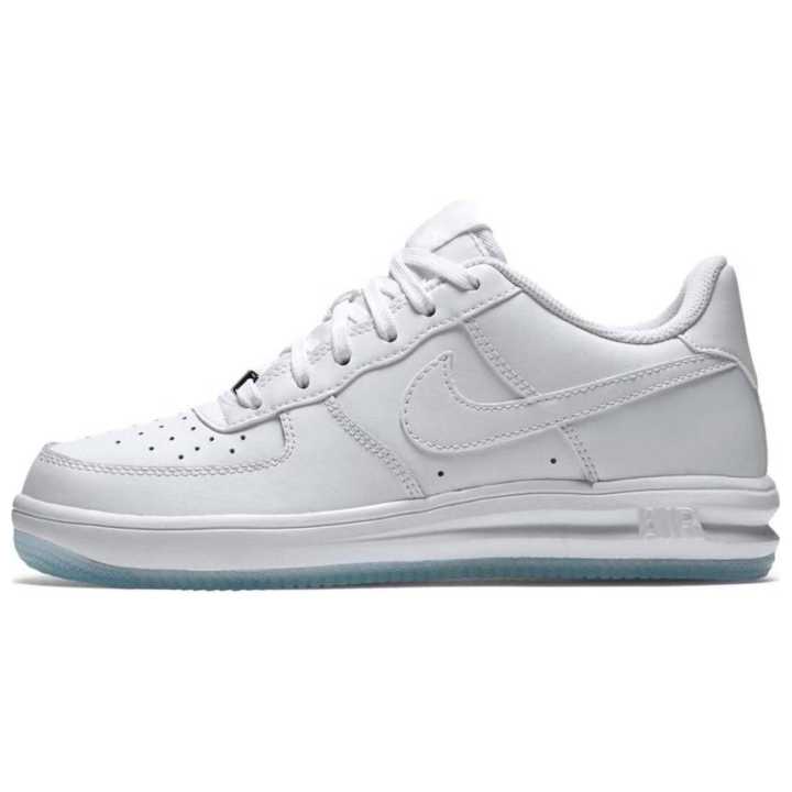 Nike Nike Lunar Force 1 Low Comfortable Slip Resistant Abrasion Resistant Skateboard Shoes Women's White