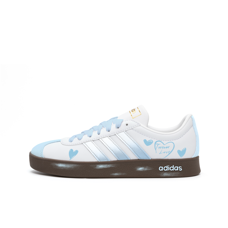 Adidas Adidas VL COURT 2.0 Slip Resistant Abrasion Resistant Low top Skateboard Shoes, Women's Women's