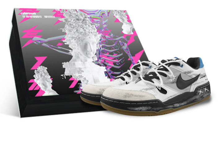 Nike Nike Full Force Low top Skateboard Shoes Men's Black White Gray