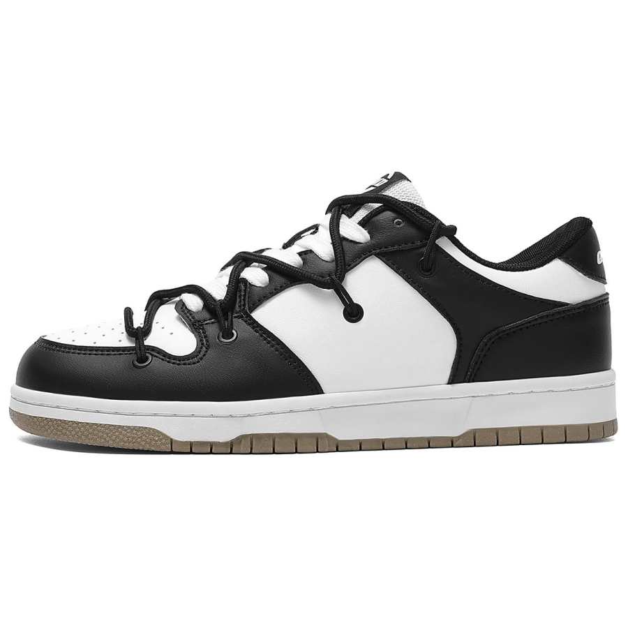 Q-AND Q AND Slip Resistant, Abrasion Resistant, Waterproof Cushioning Low top Skateboard Shoes Men's White Black