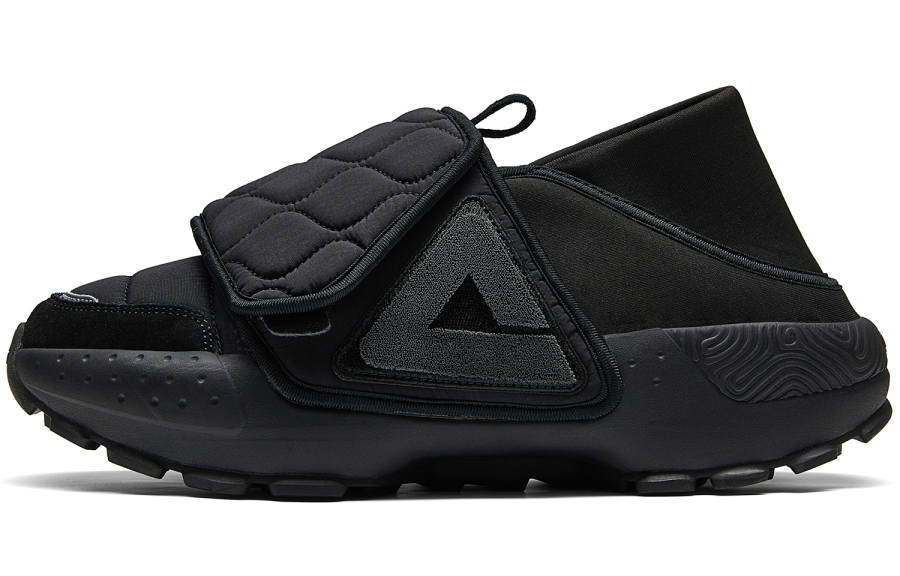 PEAK Abrasion Resistant Slip Resistant Low top Skateboard Shoes Men's All Black