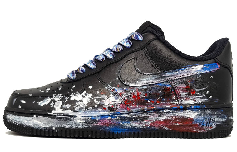 Nike Nike Air Force 1 Abrasion Resistant Abrasion Resistant Low top Skateboard Shoes Unisex Black