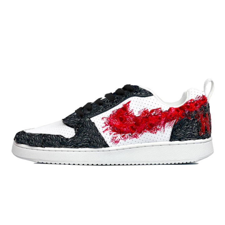 Nike Nike Court Borough Low top Skateboard Shoes Men's Black Red White