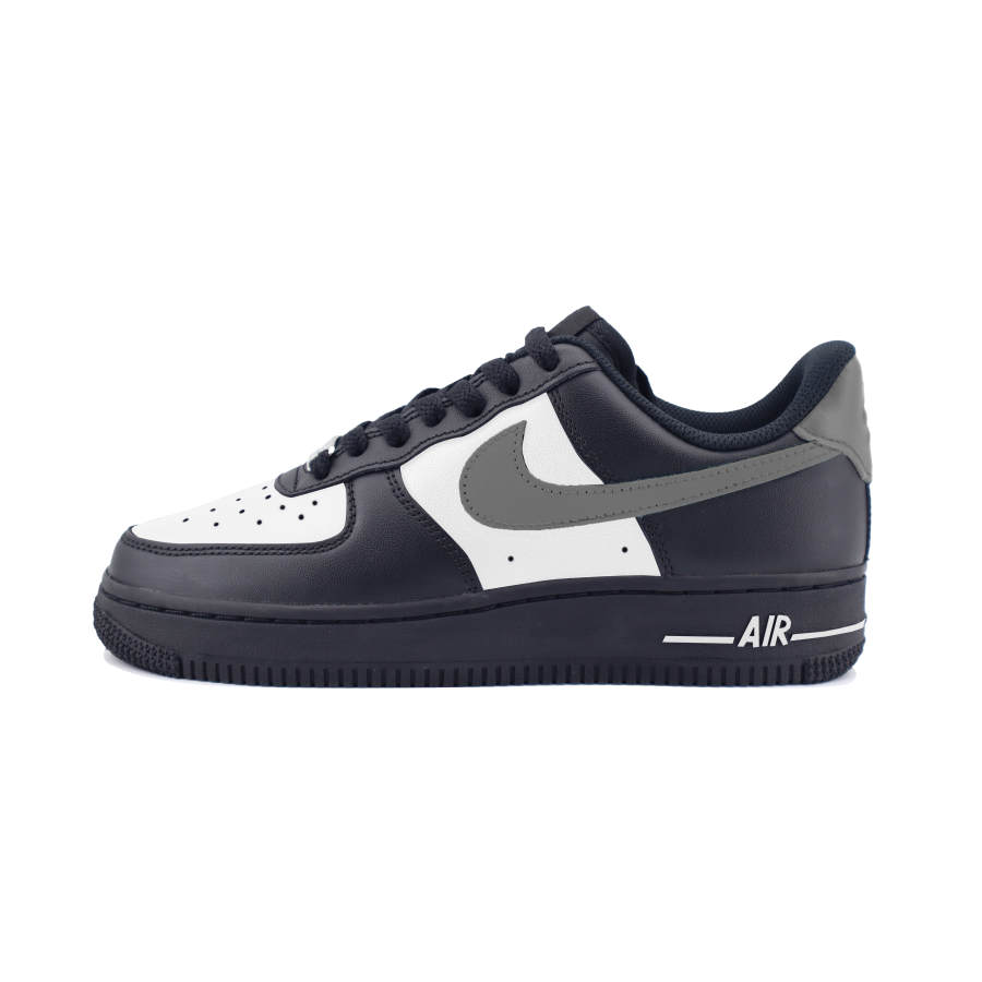Nike Nike Air Force 1 07 Slip Resistant Abrasion Resistant Low top Skateboard Shoes Unisex Black White Gray