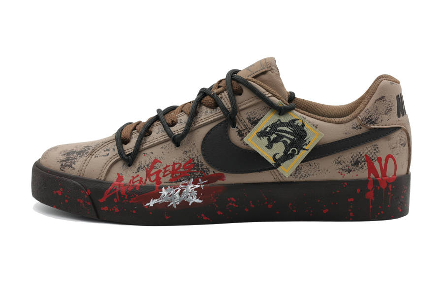 Nike Nike Court Royale Racing Migration Abrasion Resistant Abrasion Resistant Low top Skateboard Shoes Unisex Umber