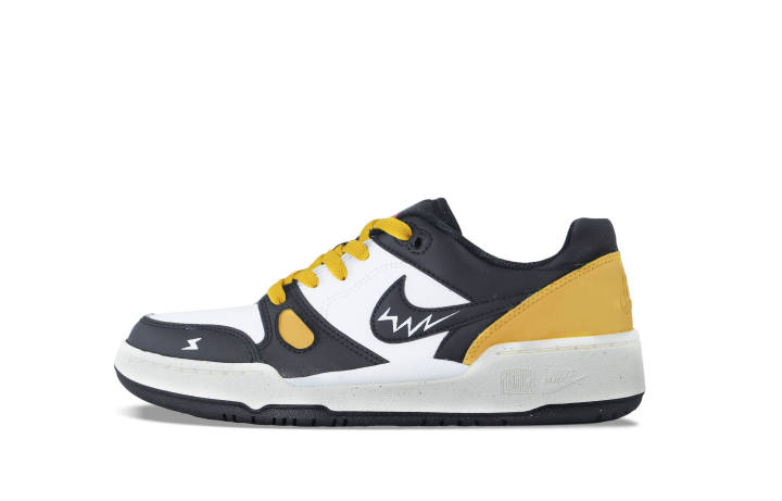 Nike Nike Full Force Slip Resistant Abrasion Resistant Low top Skateboard Shoes Men's Black Yellow