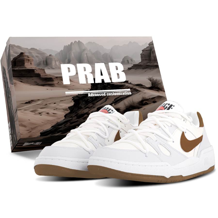 Nike Nike Full Force Abrasion Resistant, Balance, Lightweight, Height Increasing Low top Skateboard Shoes Unisex Ecru Gray