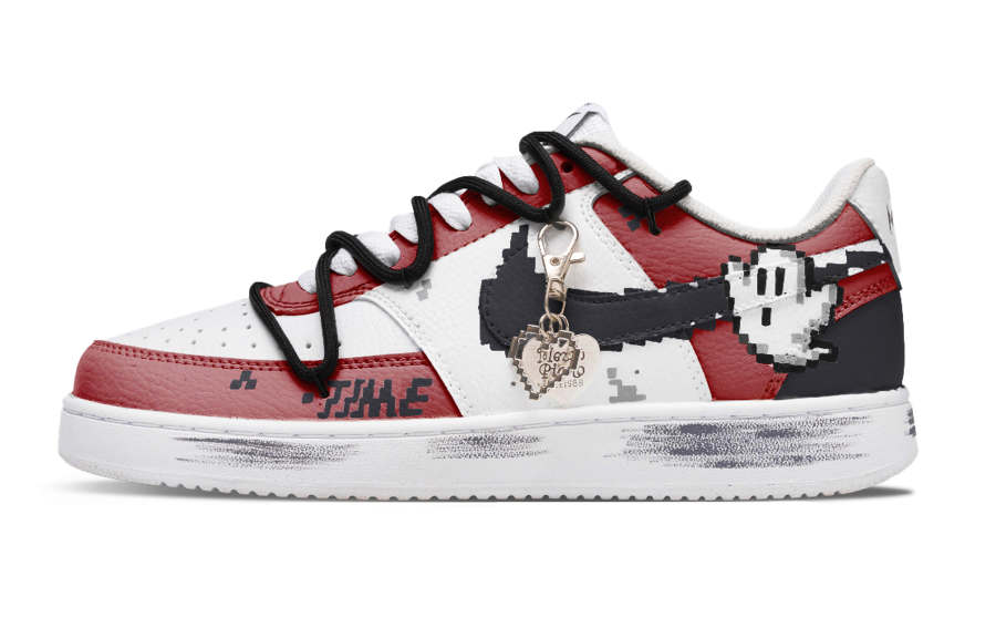 Nike Nike Court Vision 1 Hot Blood Ghost Abrasion Resistant Abrasion Resistant Low top Skateboard Shoes Unisex Red White