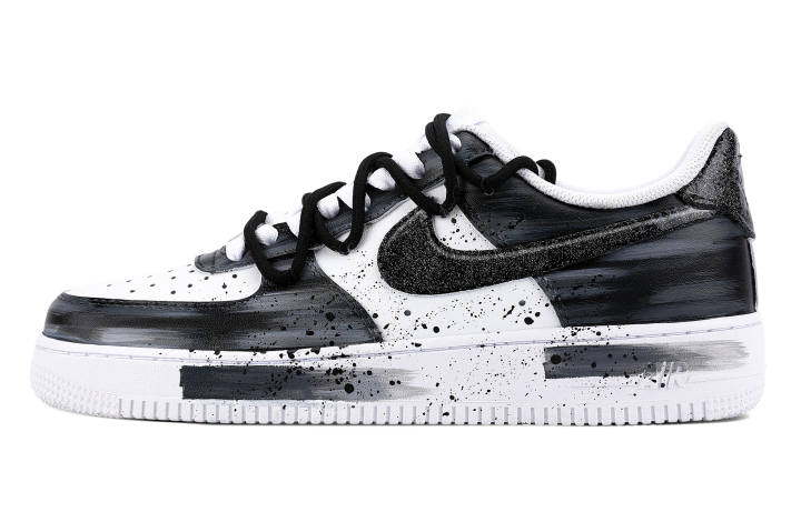 Nike Nike Air Force 1 Abrasion Resistant Low top Skateboard Shoes Unisex Black