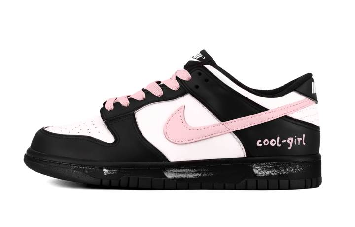 Nike Nike Dunk Peach Ink Sweet Cool Abrasion Resistant Low top Skateboard Shoes Unisex