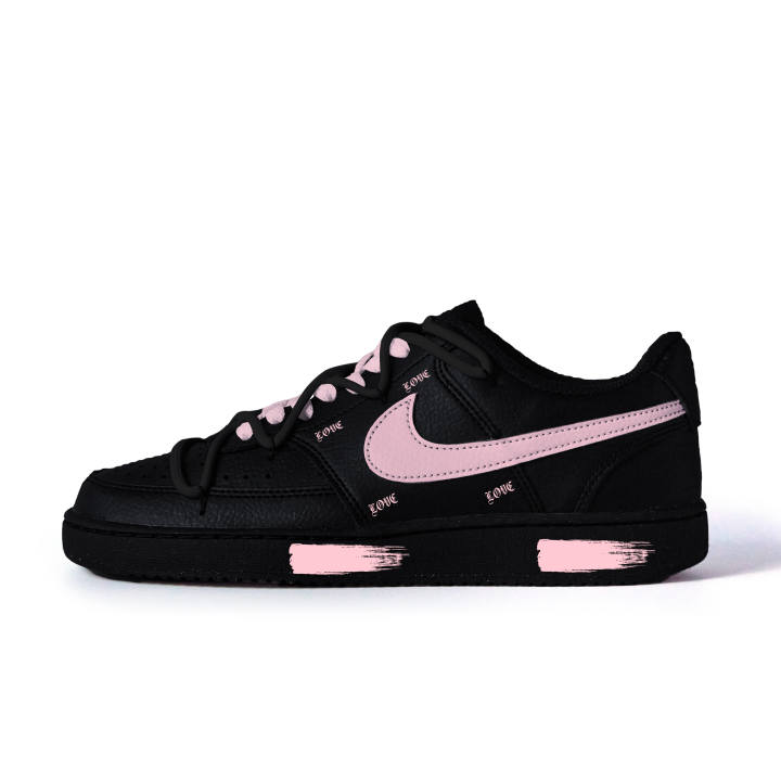 Nike Nike Slip Resistant Abrasion Resistant Low top Skateboard Shoes Unisex Black
