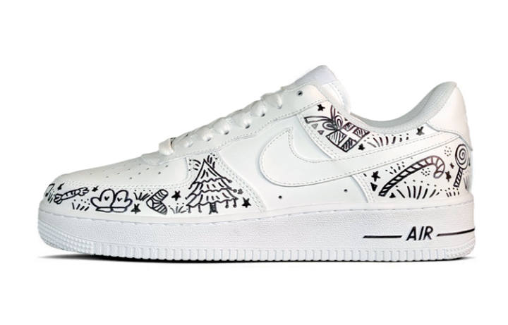 Nike Nike Air Force 1 Low Air Force 1 Low top Skateboard Shoes Women's Black White