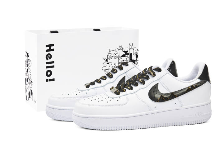 Nike Nike Air Force 1 Low top Skateboard Shoes Unisex White Gray