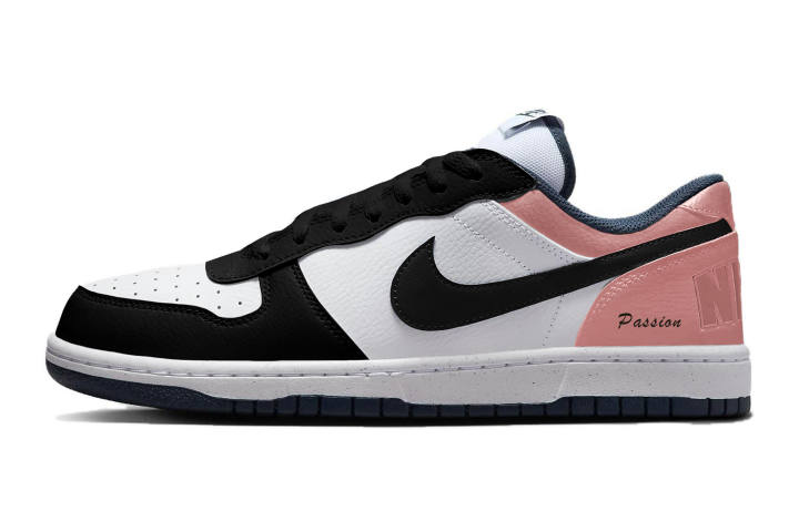 Nike Nike Big Black Pink, Pink Synthetic Leather, Leather Cushioning Abrasion Resistant Cushioning, Wear Resistant Low top