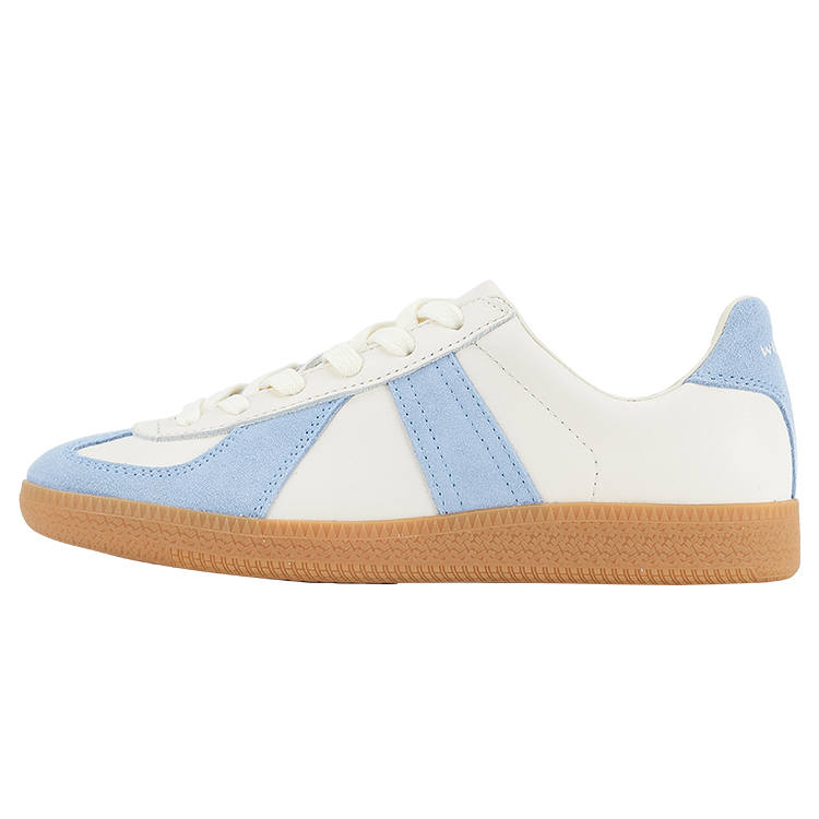 Norman Walsh Slip Resistant Abrasion Resistant Low top Skateboard Shoes Unisex White Blue