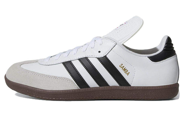Adidas Originals Samba Classic Comfortable Cushioning Abrasion Resistant Low top Skateboard Shoes Unisex White Black