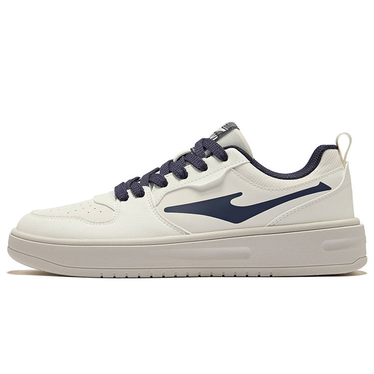 Erke Cushioning, Wear Resistant Low top Skateboard Shoes Men's Microcrystal White Cosmic Blue