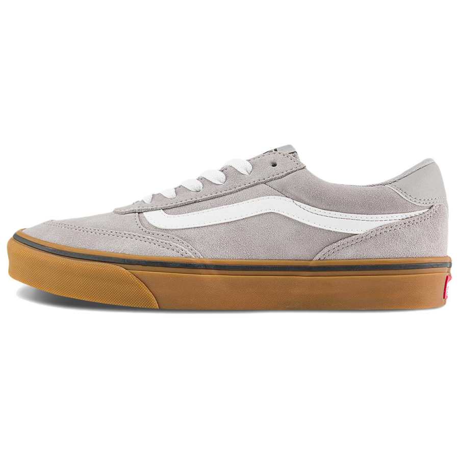 Vans Brooklyn LS Abrasion Resistant Low top Skateboard Shoes Men's Gray