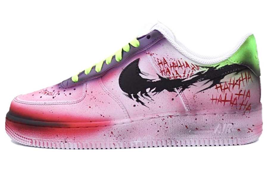 Nike Nike Air Force 1 Low top Skateboard Shoes Men's White Red Purple