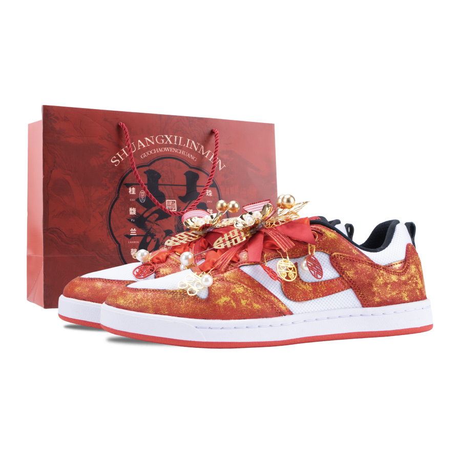 Nike Nike SB Alleyoop Auspicious Dragon And Phoenix Coverage Abrasion Resistant Low top Skateboard Shoes Unisex