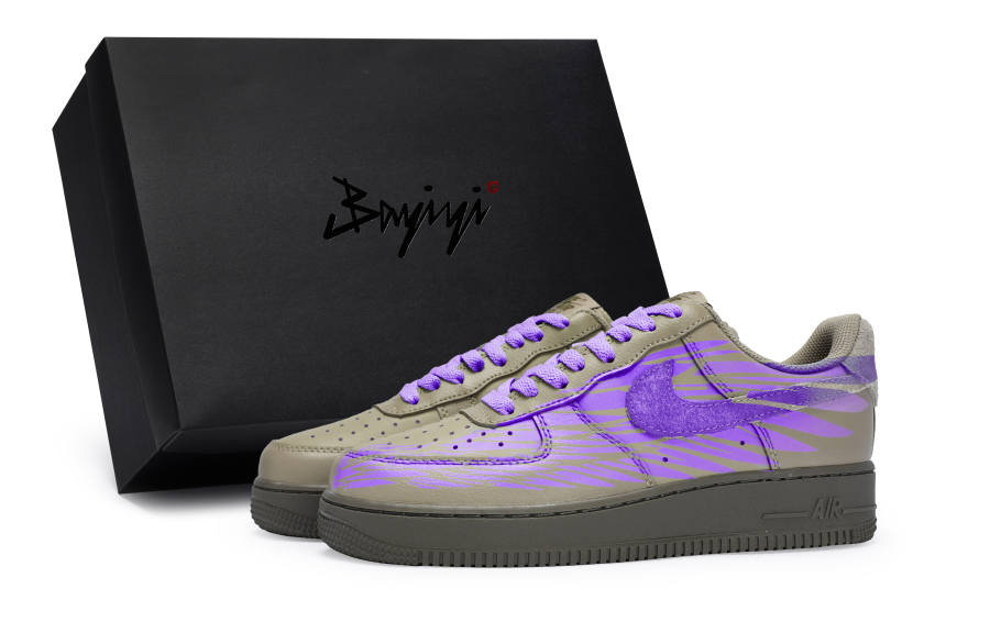 Nike Nike Air Force 1 '07 LV8 811 Manufacturing, Wings Of Freedom Purple, Special Shoe Box Slip Resistant Low top