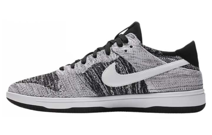 Nike Nike Dunk Low Flyknit Comfortable Round Toe Thermal Slip Resistant Low top Skateboard Shoes Unisex Gray