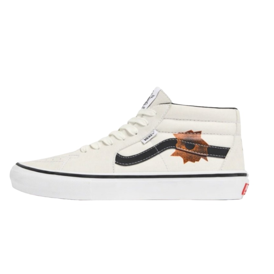 Vans Grosso Supreme x Nate Lowman x Grosso Skate Vans Mid 'Cream'