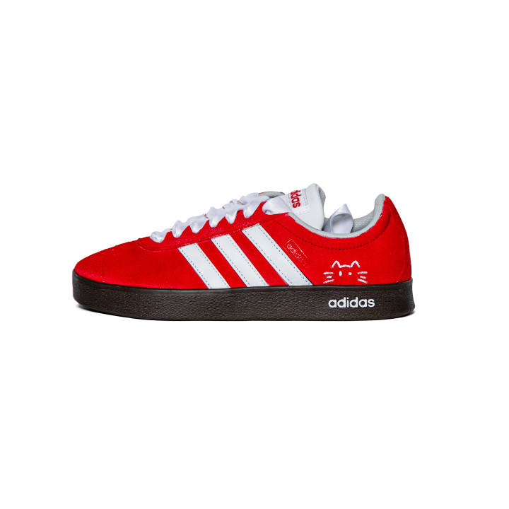 Adidas Adidas VL COURT 2.0 Cushioning Low top Skateboard Shoes Unisex Red