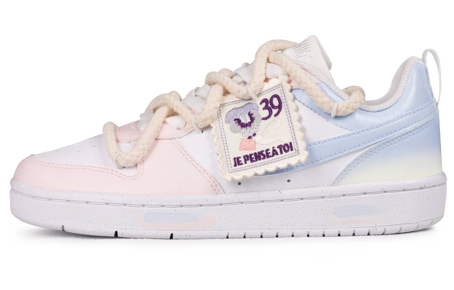 Nike Nike Court Borough Low top Skateboard Shoes GS Pink Blue