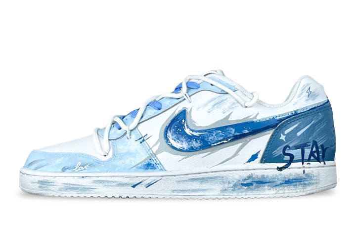 Nike Nike EBERNON Low Street Card, Starry Sky Guardian Slip Resistant Slip Resistant Low top Skateboard Shoes Men's