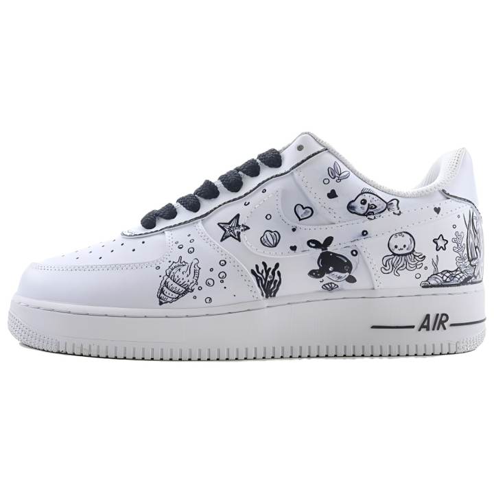 Nike Nike Air Force 1 Coverage Slip Resistant Coverage Slip Resistant Low top Skateboard Shoes Unisex White