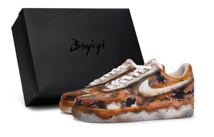 Nike Nike Air Force 1 811 Manufacturing, Damaged Space, Special Shoe Box Slip Resistant Abrasion Resistant Low top