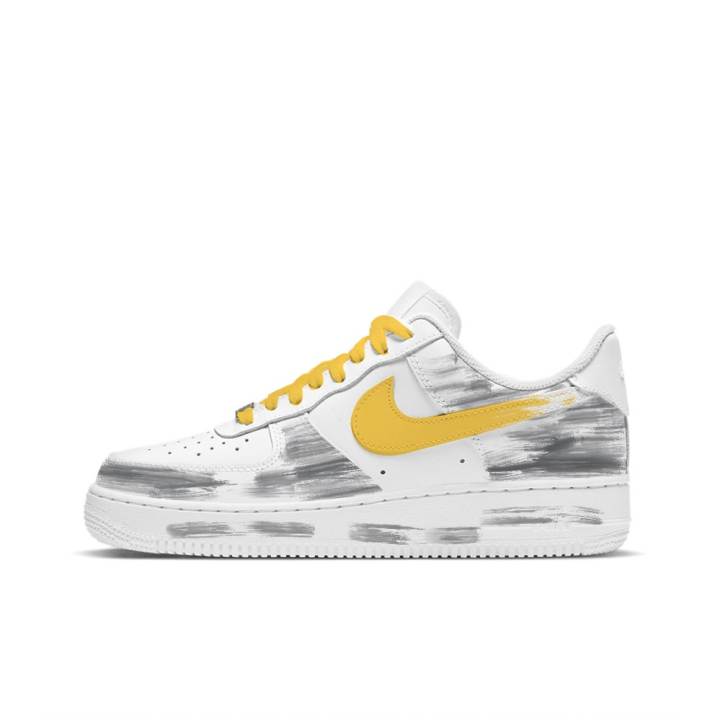Nike Nike Air Force 1 Egg Yolk Pie Abrasion Resistant Abrasion Resistant Low top Skateboard Shoes Unisex White Yellow