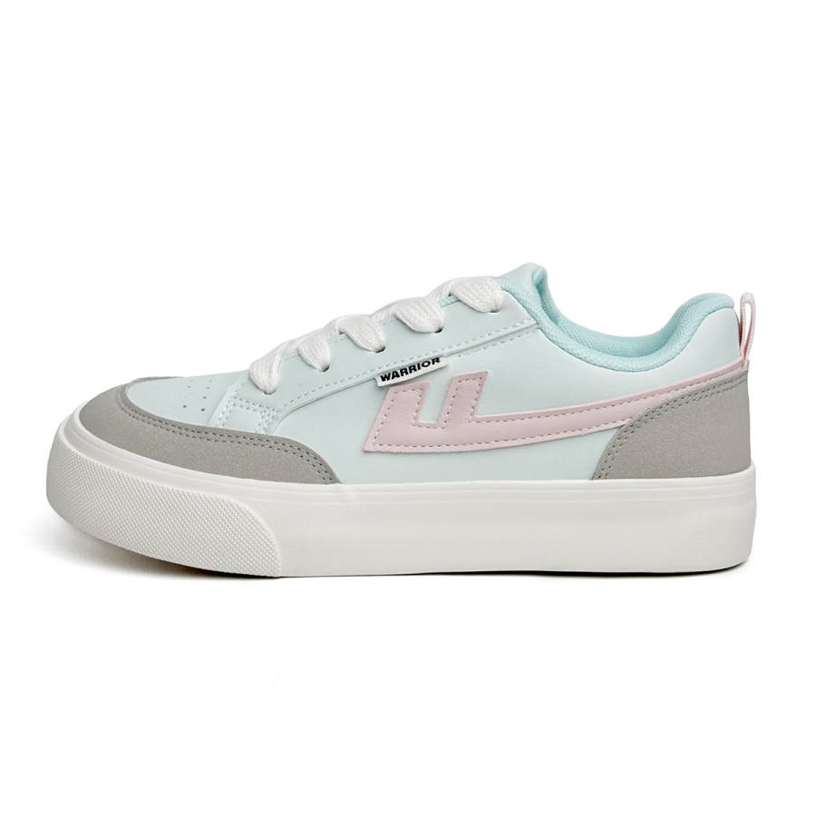 WARRIOR Campus Youth Trendy Sneakers & Casual Shoes Low top Skateboard Shoes Women's Blue Gray Pink