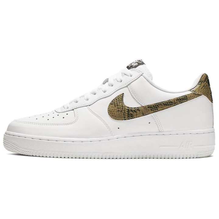 Nike Nike Air Force 1 Low Retro PRM QS Snakeskin Print Low top Skateboard Shoes Unisex White