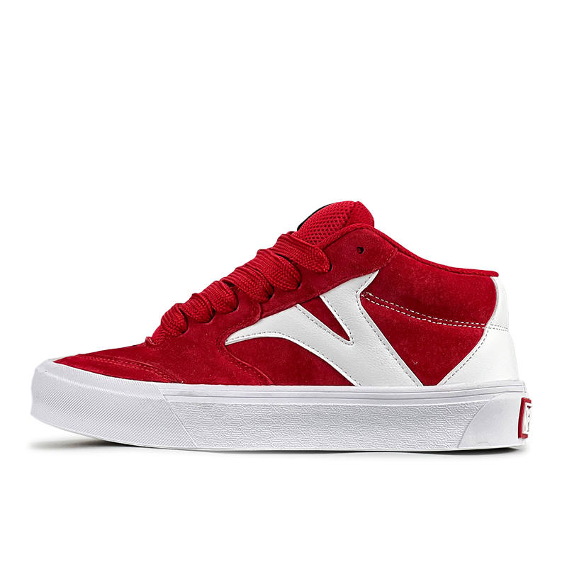 VFDF China Red Slip Resistant Abrasion Resistant Skateboard Shoes Unisex Red White