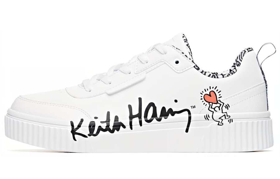 ANTA KH LIANMING x Anta Life Collection Coverage Slip Resistant Lightweight Low top Skateboard Shoes Men's White Black