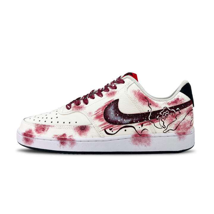 Nike Nike Court Vision 1 Withering Rose Coverage Low top Skateboard Shoes Men's Rose Red