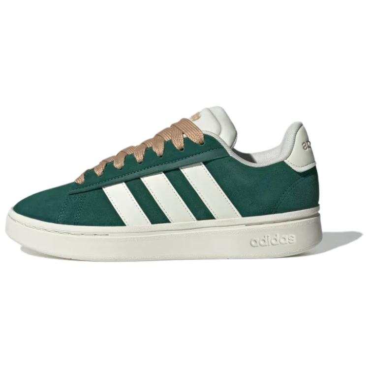 Adidas Adidas GRAND COURT ALPHA Comfortable Slip Resistant Abrasion Resistant Low top Skateboard Shoes Women's Green White