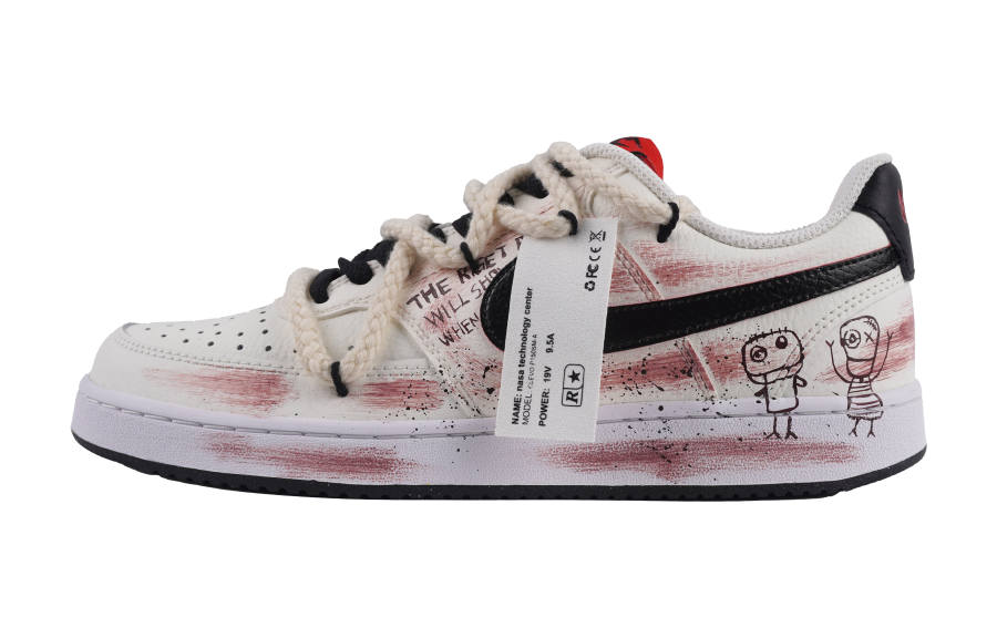 Nike Nike Court Vision 1 Abrasion Resistant Abrasion Resistant Low top Skateboard Shoes Men's White Pink
