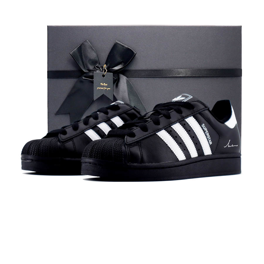 Adidas Originals SUPERSTAR Low top Skateboard Shoes Unisex Black White