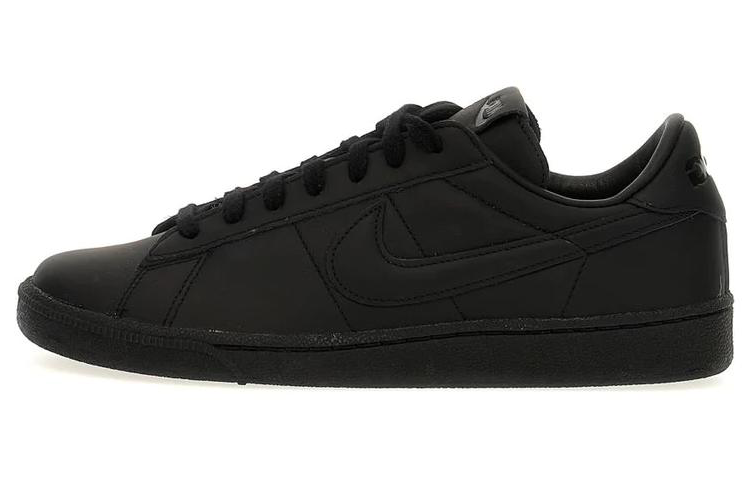 Nike CDG x Nike Tennis Classic Leather Low top Skateboard Shoes Men's Black