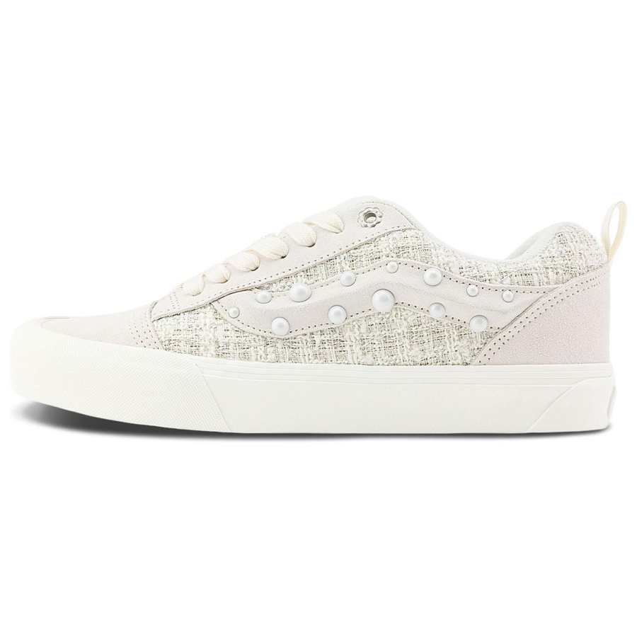 Vans x ZHANGQUANSHENIANXIANDING Knu Skool Abrasion Resistant Low top Skateboard Shoes Unisex Ecru