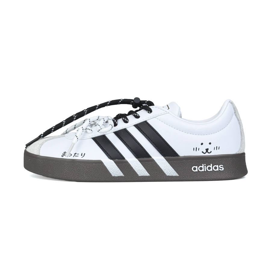 Adidas Adidas VL COURT 2.0 Skateboard Shoes Unisex Low Top Black/White