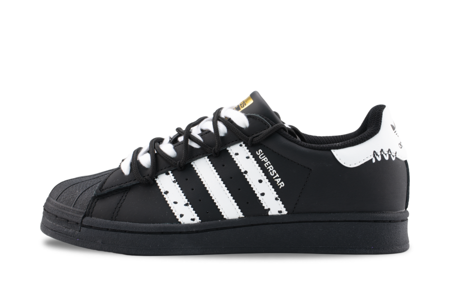 Adidas Originals Superstar 2 Oreo Abrasion Resistant Low top Skateboard Shoes Unisex Black White