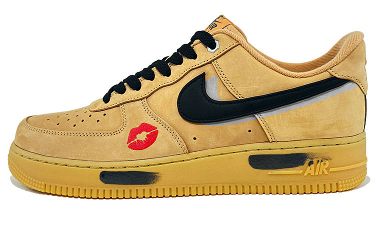 Nike Nike Air Force 1 Low Air Force Size 1 Cow Leather Coverage Abrasion Resistant Low top Skateboard Shoes Unisex
