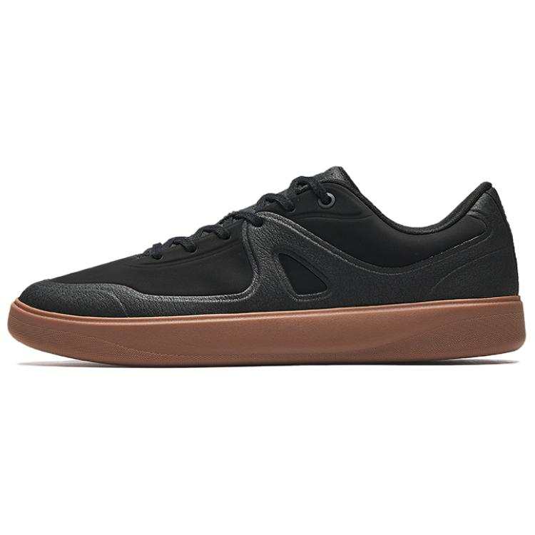 Anta Travel Slip Resistant Abrasion Resistant Low top Skateboard Shoes Men's Black